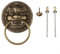 Türklopfer in Antik-Bronze-Optik mit klassischem Tierkopf-Design für Ihre Tür