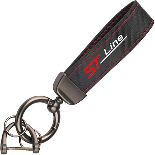 GHYRGBEE Auto Schlüsselanhänger für Ford ST Line, Auto-Schlüsselanhänger Zubehör Auto-Schlüsselanhänger, Schlüsselanhänger Familie Geschenk Autozubehör,B