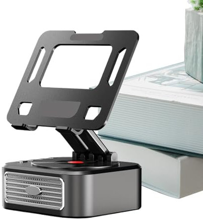 Phone Holder with Speaker,Rotatable Tablet Phone Holder with Wireless Speaker - Cool Tech Gadgets, Stereo Surround Sound, Cellphone Stand with Charging Function