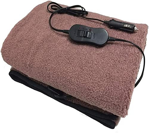 XRASKU Car Electric Blanket, 12V High and Low, Suitable for Cold Winter, for Cars, Trucks, Boats or RV (Color : Brown) RGS0G-2027