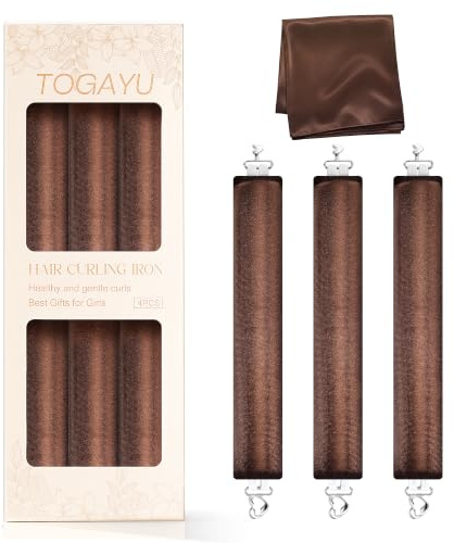 Togayu Heatless Curls Overnight Hair Care Set - Jumbo Velvet Hair Curlers
