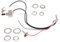 Agwuoetr Guitar Wiring Harness Prewired Two Pickup 500K Pots 3-Way Toggle Switch Silver