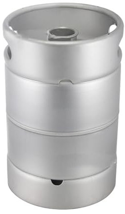 NJDQFA Bierfass aus Edelstahl 304, Kleines tragbares Bierfass, 20 Liter Fass mit Spiraldeckel, für hausbrauen, Crafting und Fassbier