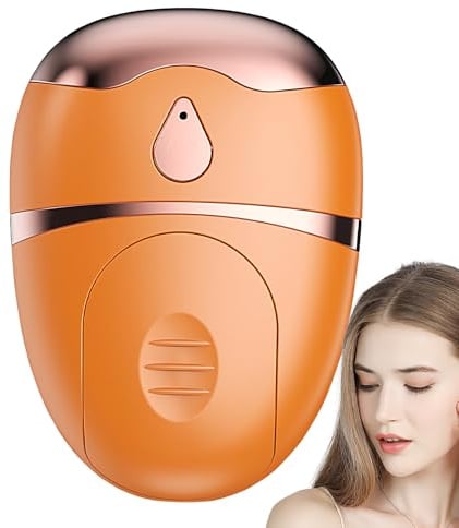 Máscara de calentamiento para los ojos – aparato de masaje para los ojos y la cara, 2 modos antibolsillos para el cuidado facial portátil para aliviar la hinchazón y fortalecer la piel de forma