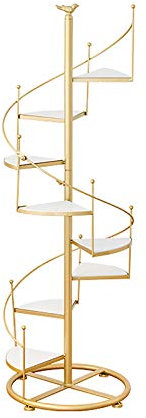 Wendeltreppe Pflanzenständer Rotierender Eisen-Blumentopfhalter für Innen- und Außenbereich Dekorativer Blumenbehälter für Garten, Balkon, Wohnzimmer, Terrasse