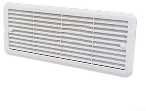 Fridge Vent Mounting Grille, For Thetford Fridge Vent Grilles For Thetford Caravan Motorhome Fridge Vent Grille, 483X186mm, Enhance Airflow (White)
