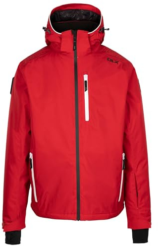 DLX Mens Zip Off Hooded Ski Jacket Graham - Men's Waterproof Jacket, Winter Warm Ski Raincoat, Outdoor Wind Resistant Jacket, Breathable Down Touch Filling Coat