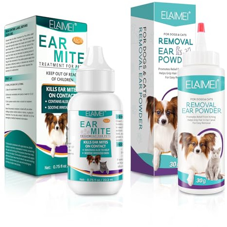 exatta Cura Dell'Orecchio per Cani,Rimuove Efficacemente Il Cerume