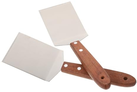 Anneome Spatule inox cuisine grande pelle à steak pour barbecue portable en acier inoxydable usage professionnel et domestique