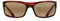 Maui Jim Maui Peahi 202 O2 glänzende polarisierte Sonnenbrille, für Herren und Damen, schwarz, mehrfarbig, H202-10