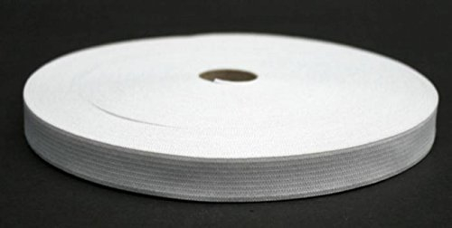 25 Meter Gummiband, 25 mm, weiß