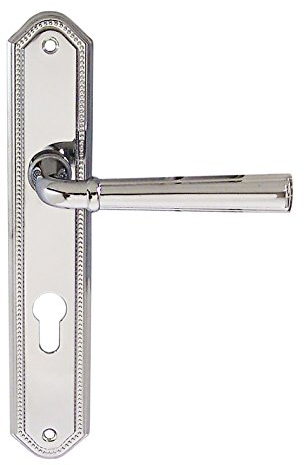 Haeusler-Shop Türbeschlag 1695 Bellevue LS Chrom PZ Drückergarnitur Türdrücker Türbeschläge Türgriffe