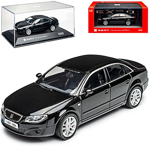 Seat Exeo Limousine Schwarz 2008-2013 1/43 Modell Auto mit individiuellem Wunschkennzeichen
