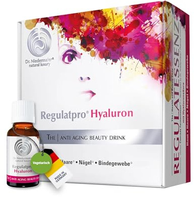 Dr. Niedermaier Regulatpro® Hyaluron I Beauty Drink mit Hyaluronsäure, Vitamin C, Vitamin D, Biotin, Zink und Kupfer I Anti-Aging I Hyaluron zum Trinken I 20x 20ml