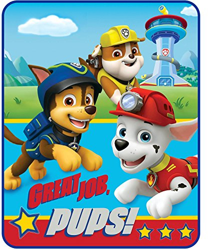 Paw Patrol Throw Blanket Style, Red & Blue