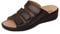 Weeger Orthopädische-Pantolette mit auswechselbarem Fußbett schwarz met. Gr. 37