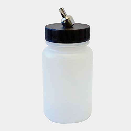 Paasche Airbrush 3-Ounce Plastic Bottle Assembly for VL, MIL, SI and TS Airbrush (VLP-3-OZ), Clear