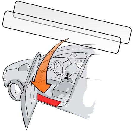 LACKSCHUTZSHOP Passend für VW Golf 6 Cabrio (BJ ab 2011) - (4tlg Set) Einstiegsleisten/Türeinstiege, Lackschutzfolie für Einstiege transparent 150µm
