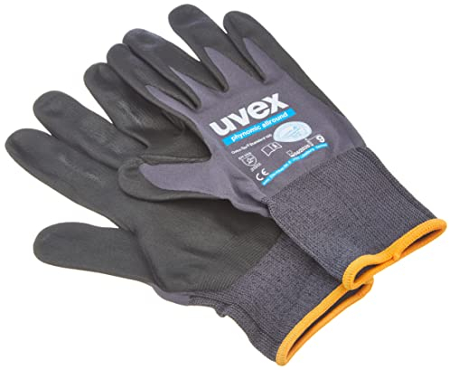 Uvex 600499 PHYNOMIC Allround-Handschuh, Größe 09, grau/schwarz
