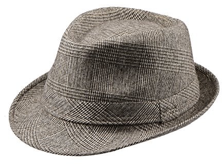 Miuno® Unisex Trilby Hut Herren Damen Partyhut Stroh Fedora Hut H51089 (Braun)