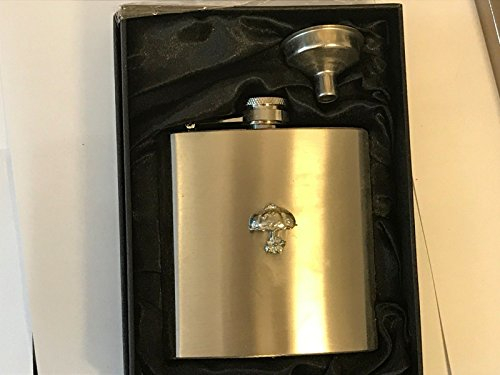 Pretty Parasol Umbrella Sunshade TG95 6oz Captive Top Stainless Steel Hip Flask Boxed with Funnel Posted by US Gifts for All 2016 from Derbyshire UK …