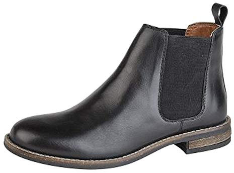 Cipriata Rivenditore Stivali Equitazione Doppia Gusset Donna L5041, Nero (Nero ), 38 EU