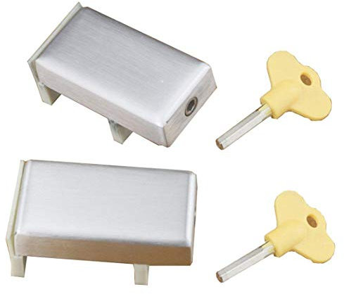 2 PCS Coulissante Porte et Fenêtres Serrures En Alliage D'aluminium En Plastique En Acier Fenêtre Limite Porte Serrure Enfants Sécurité Protection Verrouillage