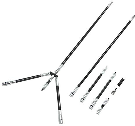 SHARROW Bogenschießen Carbon Bogen Stabilisator Stange 30 Stabilisierer System Stabilisator Komplett System für Recurvebögen Compound Bogen (PR601)