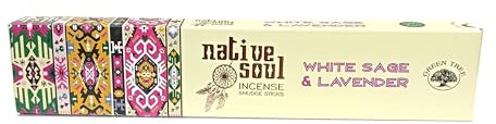Native Soul Räucherstäbchen White Sage & Lavender 15gr. (15 Stk. à 1gr.)