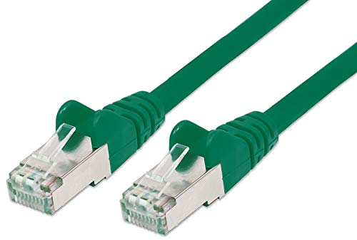 PremiumCord Netzwerkkabel, Ethernet, LAN & Patch Kabel CAT6a, 10Gbit/s, S/FTP PIMF Schirmung, AWG 26/7, 100% Cu, schnell flexibel und robust RJ45 kabel, grün, 5m