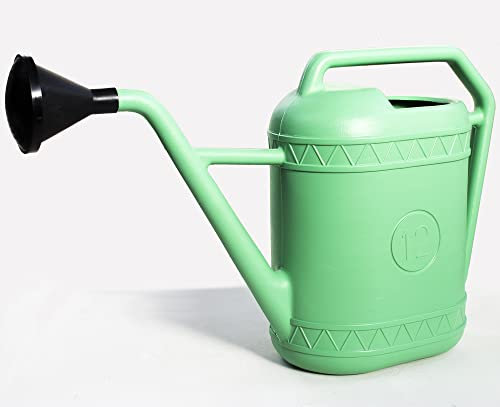 VERDELOOK Innaffiatoio in plastica da 12 litri, verde
