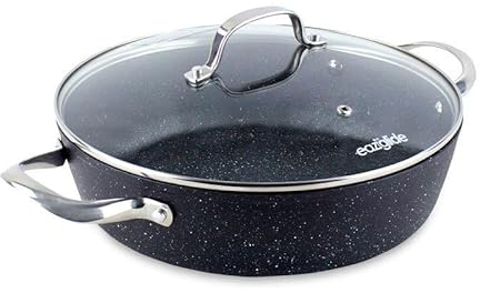 Eaziglide Neverstick2 - Cacerola de aluminio (resistente al calor hasta 260 °C, apta para todo tipo de fuegos, diámetro: 32 cm, IM1042)