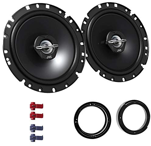 JVC CS-J1720X Lautsprecher mit Einbauset passend für VW Volkswagen Fox ab 2005 Türen vorne/hinten 600 W 170mm 2 Wege Koax