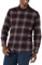 Amazon Essentials Chemise Ajustée en Flanelle à Carreaux avec Boutons et Manches Longues Homme, Noir Bordeaux Écossais, M