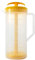 JBK Pottery The Original MixStir Mixing Pitcher; - Mixing Pitcher for Drinks, Plastic Water Pitcher with Lid and Plunger, Juice Container, 2-Quart, Yellow