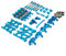 Colcolo 29x Metall Upgrade Ersatzteile Zubehör Set Kits für Wltoys 144001 144002 124017 124019 1/12 1/14 RC Car Crawler Buggy Ersatz - Blue
