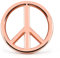 Niumowang Anti-Kriegs-Friedenssymbol Metall Emblem,Ukraine Frieden,Aufkleber Peace Zeichen,Frieden Symbol Autoaufkleber,UV-Beständig Premium Edition. (Golden)
