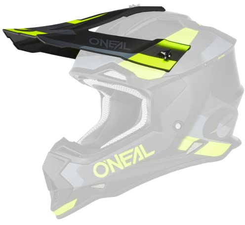 O'NEAL | Motorradhelm-Ersatzteile | Enduro Motocross | Ersatzschirm für den 2SRS Helmet SPYDE V.23 | Spare Visor 2SRS Helmet SPYDE V.23 | Schwarz Grau Neon Gelb | One Size