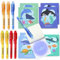 BONNYCO UV Stift und Notizbuch, 8 Stück Ozean Mitgebsel Kindergeburtstag Jungen & Mädchen, Kindergeburtstag Gastgeschenke, Adventskalender und Kleine Geschenke für Kinder, Meer Geburtstagsdeko