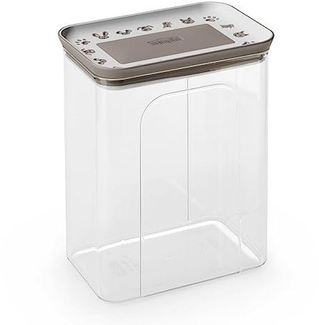 Snackbox, 2,2lt transp./braun,15,5x10x19,5cm