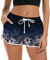 Fanient Badehose Damen Navy Blau Kurze Badeshorts UV Schutz Strand Wassersport Boardshorts Schwimmhose 36-38 S