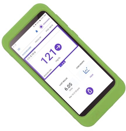 SNK Silicone Case for Omnipod 5 Receiver (Continuous Glucose Monitoring) (Green)