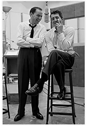 crttrs Leinwandposter mit Retro-Filmstars Frank Sinatra, Dean Martin, Wandkunst, Dekordruck, Bild Gemälde für Wohnzimmer, Schlafzimmer, Dekoration, ungerahmt, 30 x 45 cm