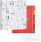Jot & Mark 3 Ring Recipe Binder 8.5 x 9.5 | Full-Page with Clear Protective Sleeves and Color Printing Paper for Family Recipes (8.5 x 9.5 Recipe Binder, Culinary Crockery)
