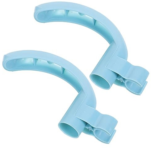 DOITOOL 2pcs Clothesline Stick Sleeve Broom Handle Grip Broom Stick Replacement Dustpan Handle Grip Replacement for Household Cleaning Tools Tube Holder Plastic