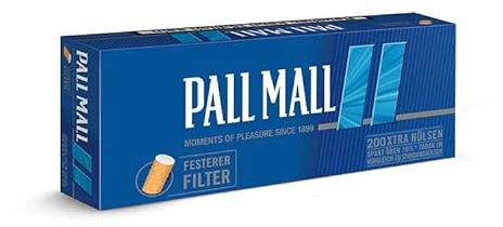 200 Stück Pall Mall Blue Hülsen Zigarettenhülsen