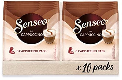 Senseo Pads Cappuccino, 10 x 8 Getränke, 80 Kaffeepads