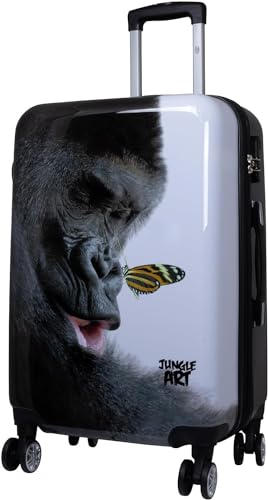 Trendyshop365 City-Koffer Hartschale mittelgroß 67 cm - Gorilla Tier-Motiv