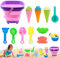 Sanspielzeugset,Sandspielzeug Set für Kinder,Sandspielzeug set,Sandspielzeug Strand,Sand Toys Kids Set,Sandkasten Set,mit Eimer, Schaufel, Sandformen, Gießkanne, für Kinder Jungen Mädchen (Lila)