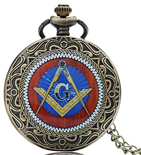 GeRRiT Herren-Taschenuhr, Freimaurer-Freimaurer-Taschenuhr, ChainWatches Beste, Taschenuhren für Männer mechanisch